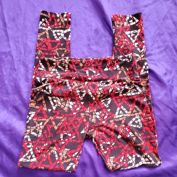 3 pairs LuLaRoe One Size Leggings NWOT Bambi Disney purple - Picture 6 of 8